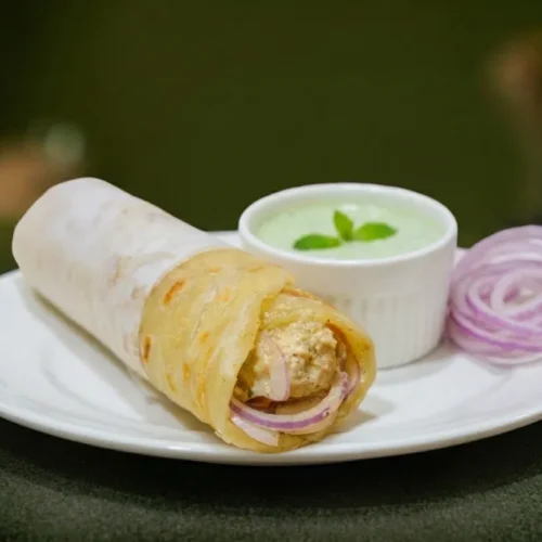 Chicken Malai Boti Roll Chicken Malai Boti Roll